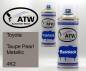 Preview: Toyota, Taupe Pearl Metallic, 4K2: 400ml Sprühdose + 400ml Klarlack - Set, von ATW Autoteile West.